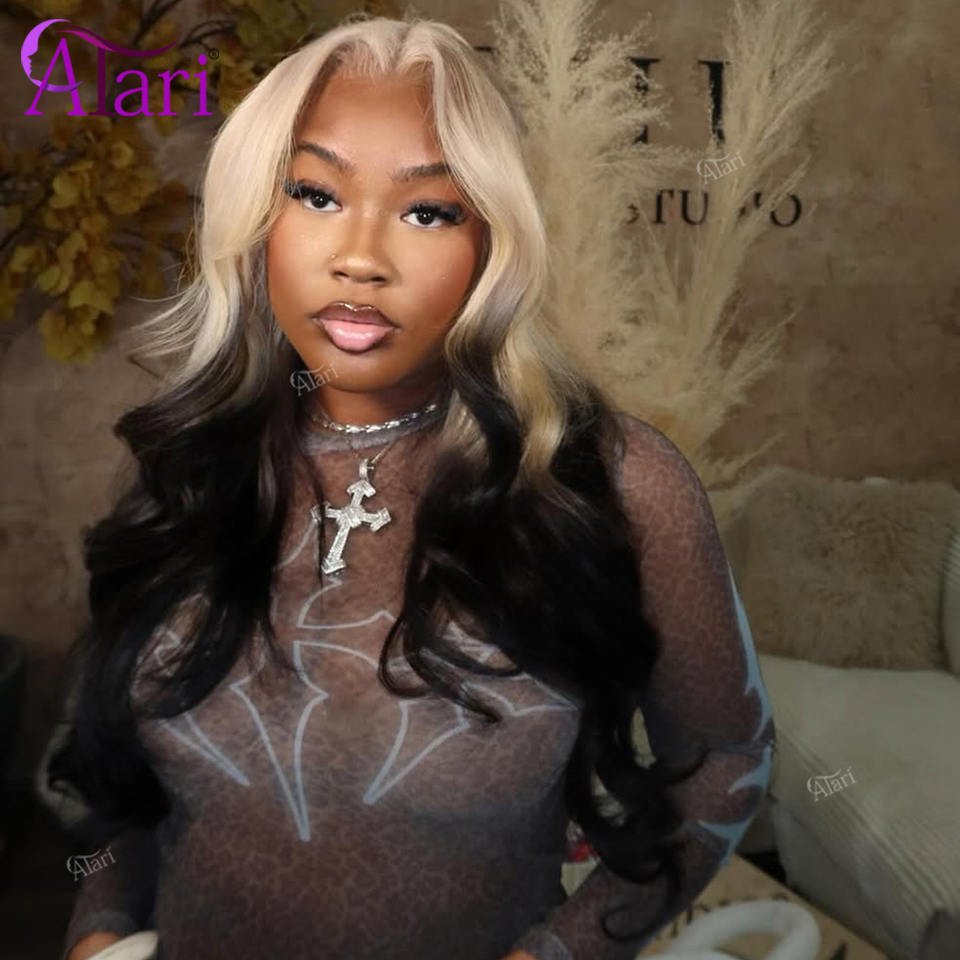 613 Blonde Body Wave Lace Front Wig - Perruques de cheveux humains ondulés Ombré