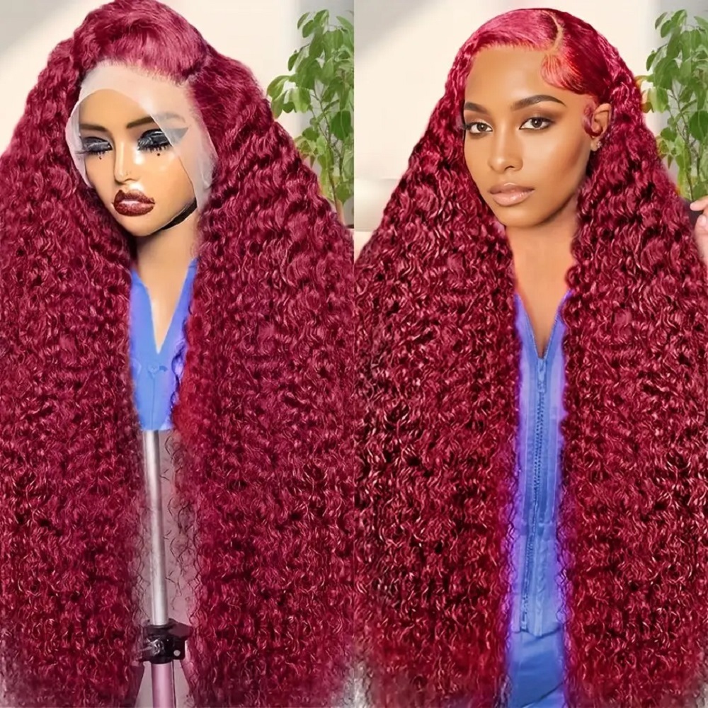 Human Hair Wigs - Perruque en cheveux humains ondulés profonds