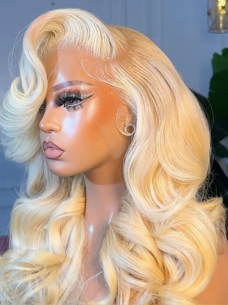 Perruque Lace Frontal Wig Body - 613 Blonde Body Wave Lace Front Wig avis et prix