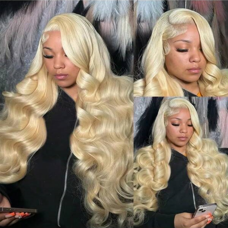 Perruque Lace Frontal Wig Body - 613 Blonde Body Wave Lace Front Wig avis et prix