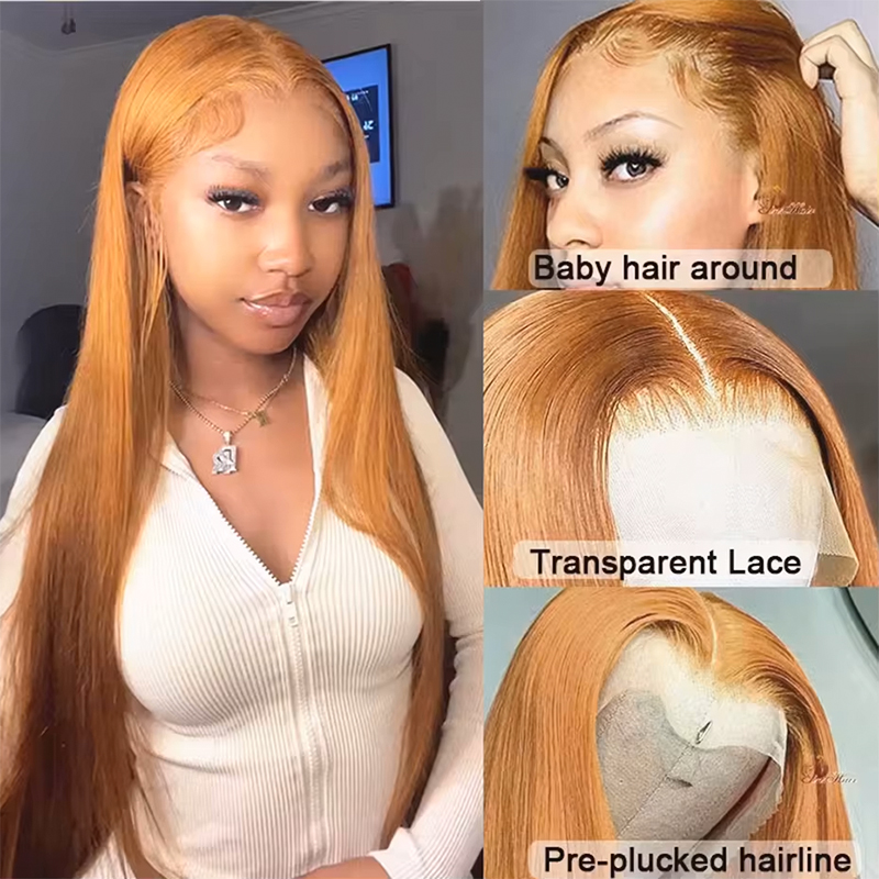 Perruque à dentelle transparen - Hd Lace Frontal Wig Human Hair Pre Plucked avis et prix