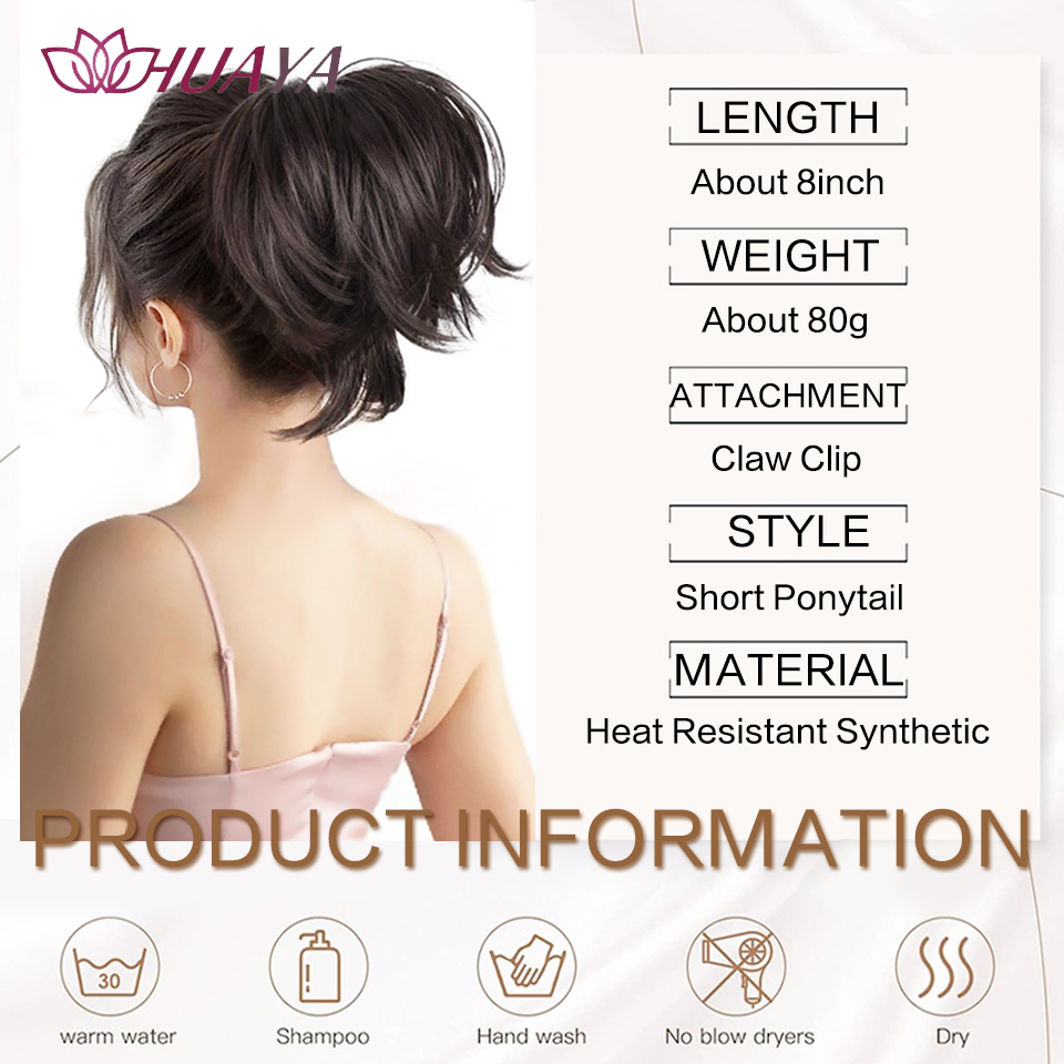 Extension de queue de cheval c - Claw Clip Messy Bun Hair Piece avis et prix