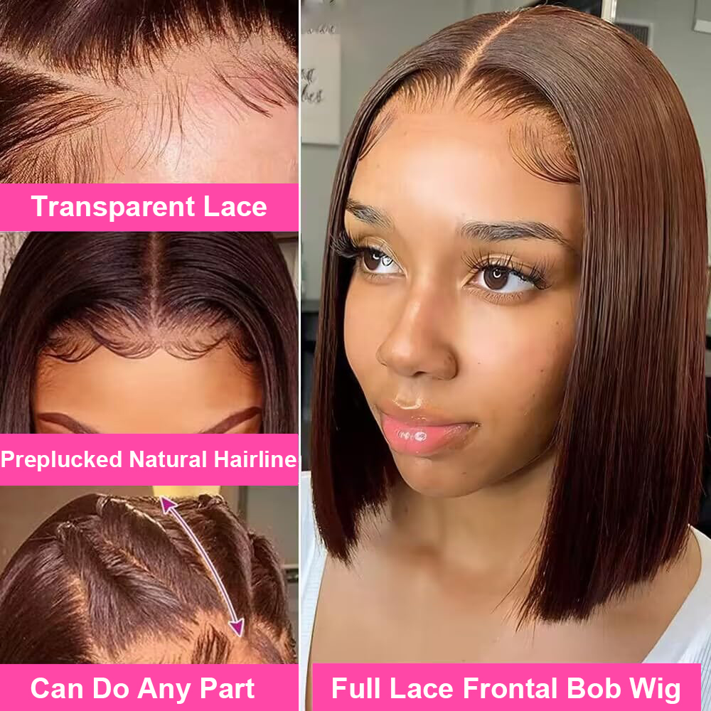 Perruque Bob Droite en Cheveux - Glueless Wear And Go Human Hair Wig avis et prix