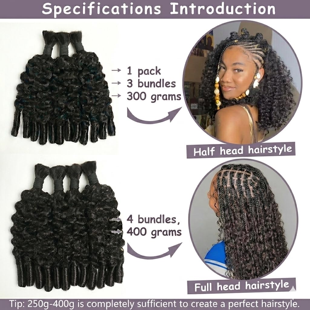 Extensions de cheveux humains  - Water Wave Bulk Human Hair For Braiding avis et prix