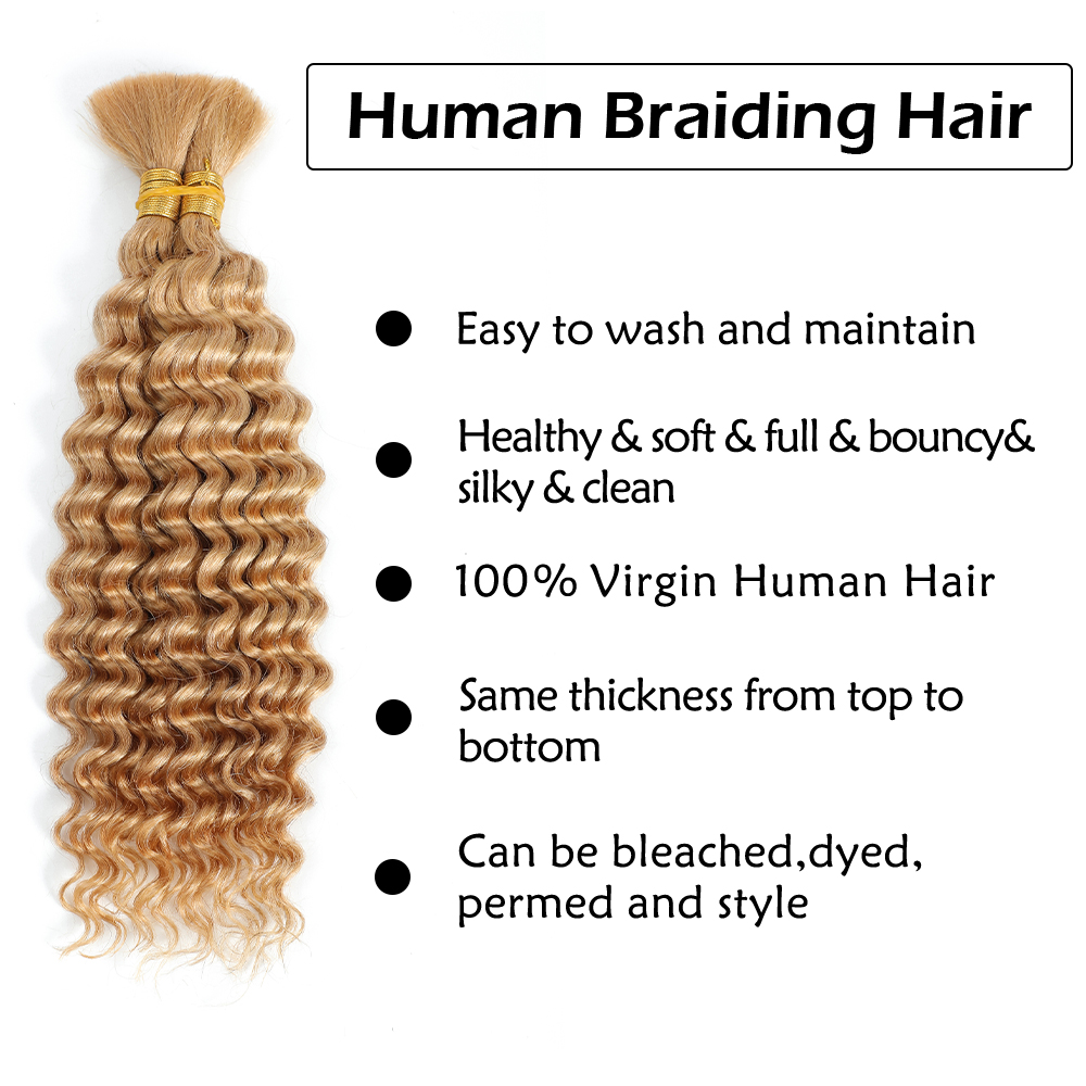 Bundles de cheveux humains pou - Water Wave Bulk Human Hair For Braiding avis et prix