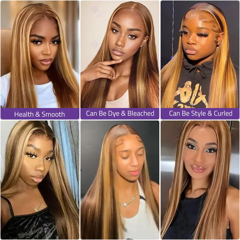Perruque droite de 46 pouces,  - Hd Lace Frontal Wig Human Hair Pre Plucked avis et prix