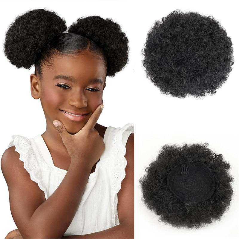Queue de Cheval Synthétique Af - Drawstring Afro Curly Puff Ponytail avis et prix