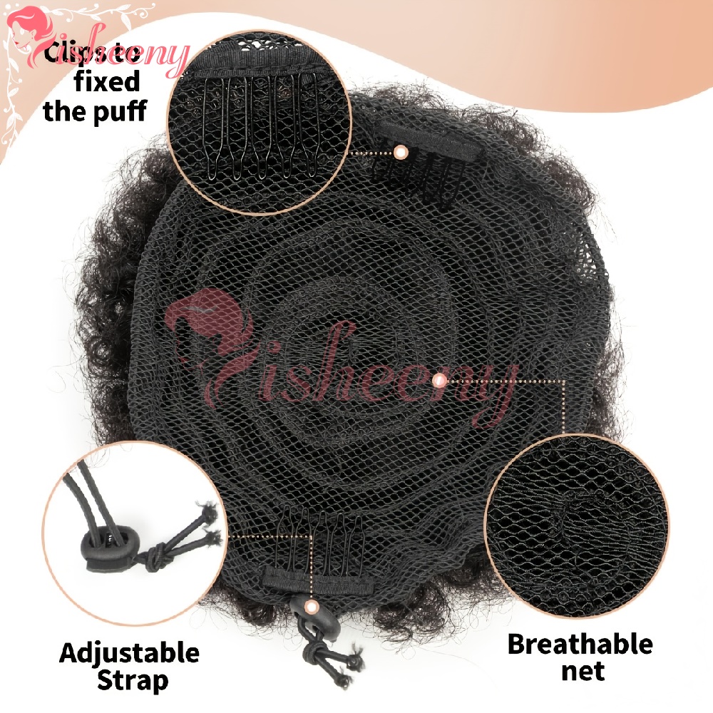 Isheeny Afro Puff Bouclé Crépu - Drawstring Afro Curly Puff Ponytail avis et prix