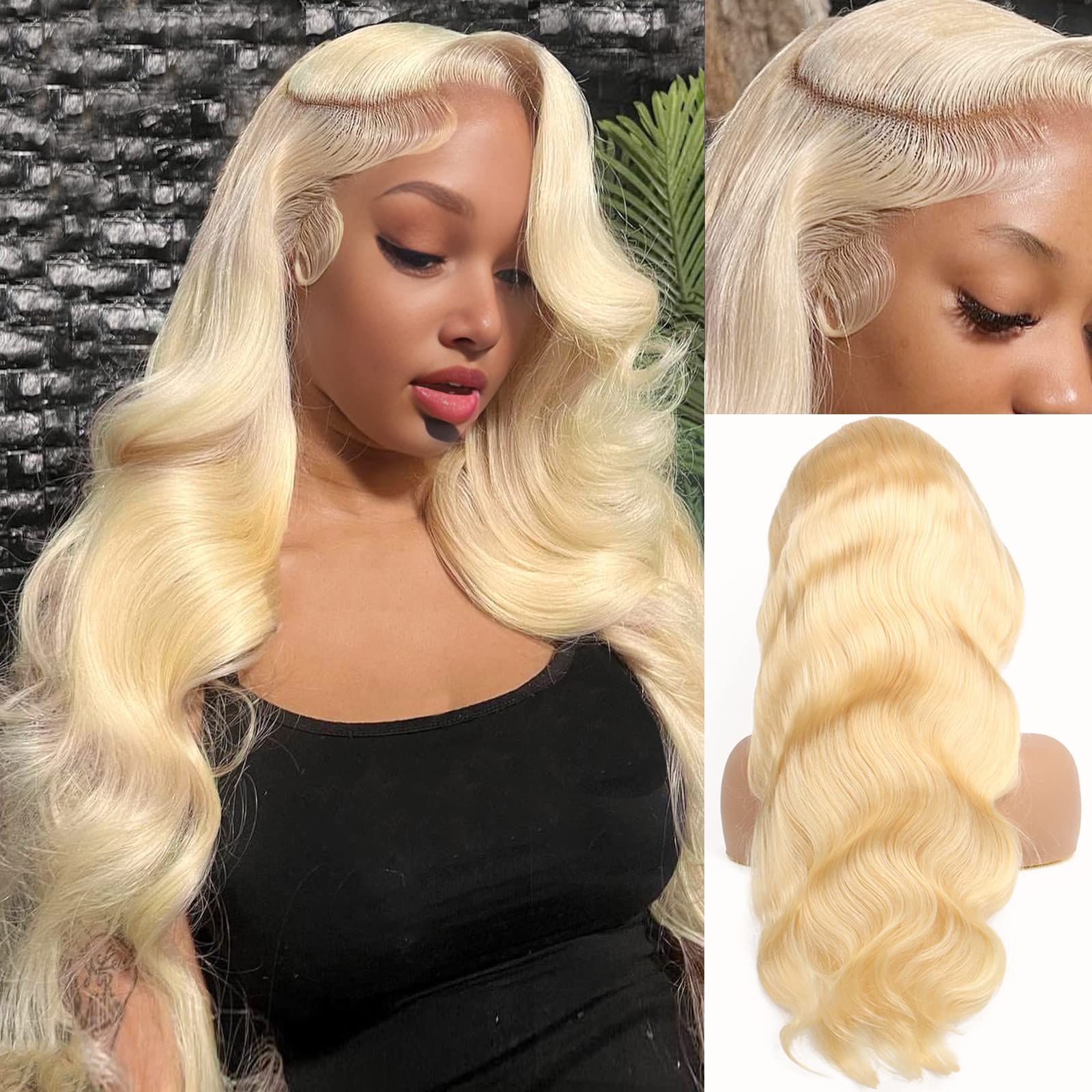 Perruque Lace Front 13x6 en ch - 613 Blonde Body Wave Lace Front Wig avis et prix